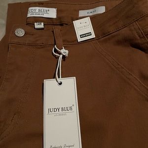Judy Blue Brown Carpenter Jeans 14W